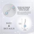 wholesale 925 Sterling Silver Larimar Drop Earrings-0-3