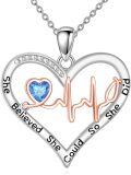 wholesale 925 Sterling Silver Stethoscope Pendant Necklace for Nurses - Hypoallergenic Jewelry Gift for Women-0-0