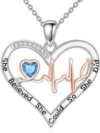 wholesale 925 Sterling Silver Stethoscope Pendant Necklace for Nurses - Hypoallergenic Jewelry Gift for Women-Nurse