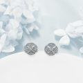 wholesale 925 Sterling Silver Celtic Knot Round Stud Earrings for Women-0-1