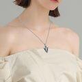 wholesale 925 Sterling Silver Celtic Knot & Stone Viking Arrowhead Necklace for Men-0-2