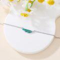 wholesale Silver Feather Charm Ankle Bracelet - 925 Sterling Silver Chain Anklets for Women-0-2