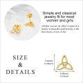 wholesale 14K Gold Celtic Knot Stud Earrings - Irish for Women-0-4