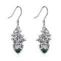 wholesale 925 Sterling Silver Mushroom Dangle Earrings-0-0