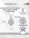 wholesale 925 Sterling Silver Glow in the Dark Evil Eye Pendant Necklaces for Women Gothic s-0-1