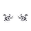 wholesale 925 Sterling Silver Squirrel Earrings With Acorn Design-0-0