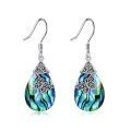 wholesale 925 Sterling Silver Abalone Shell Butterfly Teardrop Drop Earrings For Women-0-0