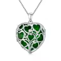 TOUPOP Sterling Silver Birthstone Tree Of Life Necklace Pendant-0-0