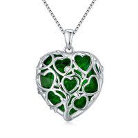 TOUPOP Sterling Silver Birthstone Tree Of Life Necklace Pendant-undefined