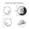 wholesale 925 Sterling Silver Cute Dinosaur Hoop Earrings-0-4