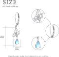 wholesale 925 Sterling Silver Opal Teardrop Butterfly Drop Earrings for Women-0-4