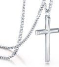 wholesale 925 Sterling Silver Cross Necklace Wholesale With Chain-0-6