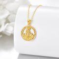 wholesale 14K Gold Saint Christopher Protect Us Necklace Religious s for Women-0-3