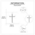 wholesale 925 Sterling Silver Infinity & Cross Layered Pendant Necklace Set - Holiday Gift Ideas for Her-0-4