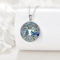 wholesale 925 Sterling Silver Abalone Shell Tree of Life Pendant Necklace for Women's Family s-0-4