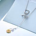 wholesale 925 Sterling Silver Sunflower Stethoscope Pendant Necklace for Nurses-0-4