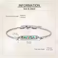 wholesale 925 Sterling Silver Abalone Shell Wave Design Charm Bracelet Wholesale for Women-0-4