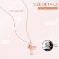wholesale Rose Gold Butterfly Necklace for Women - 925 Sterling Silver Pendant Jewelry with 18+2 Chain-0-1