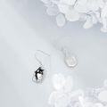wholesale 925 Sterling Silver Cat Pocket Dangle Earrings Gift for Her-0-2