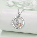 wholesale TOUPOP Mohters Day Gift From Son Mother And Child Necklace Sterling Silver Compass Pendant Necklace Graduation Inspirational Birthday Mothers Day Jewelry For Women Son -0-3