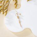 wholesale 14k Gold Dangle Belly Rings Wholesale With Snowflake And Crystal Charms-0-2