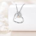 wholesale 925 Sterling Silver Heart Faith Hope Love Cross Pendant Necklace for Women and Moms-0-4
