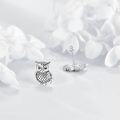 wholesale 925 Sterling Silver Owl Stud Earrings - Cute Bird  for Women-0-2