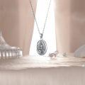 wholesale 925 Sterling Silver Santa Muerte Pendant Necklace-0-2