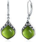 wholesale Teardrop Earrings 925 Sterling Silver Vintage Irish Celtic Natural Gemstone Dangle Earrings Jewelry Chritmas Gifts For Women Her Mom -0-0