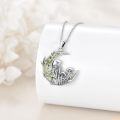 wholesale 925 Sterling Silver Moon Mushroom Pendant Necklace for Women Gifts-0-1