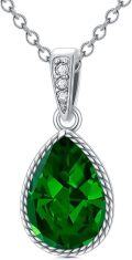 wholesale Sterling Silver Natural Gemstone Diamond Necklace 1 Ct Pear Teardrop Pendant 18+2 Inch Women s Birthday Mother s Day Gift-0-18
