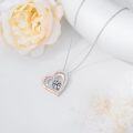 wholesale 925 Sterling Silver Sports Ball in Heart Pendant Necklace for Women - Baseball/Volleyball/Basketball/Soccer s-0-2