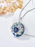 wholesale TOUPOP Tree Of Life Necklace For Women 925 Sterling Silver Heart Tree Of Life Pendant With Sapphire Jewelry Gift For Women Wife Sister Her Mom Daughter Christmas Gift Birthday Gift Mothers Day Gift -0-4