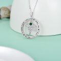 wholesale 925 Sterling Silver 12 Birthstones Nurse Necklace with Caduceus Nursing Graduation Gift-0-1