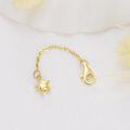 wholesale 14K Gold (Au585) Hypoallergenic Nickel-Free Extension Chain 1/2/3 Inch with Lobster Clasp-0-3