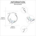 wholesale 925 Sterling Silver Butterfly Opal Hoop Earrings - Gift Ideas for Her-0-2