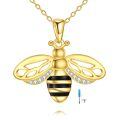 wholesale 925 Sterling Silver Bee Pendant Necklace-0-0