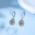 wholesale 925 Sterling Silver Teardrop Abalone Shell Butterfly Drop Earrings-0-1