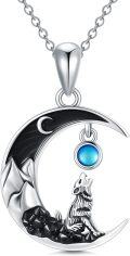 wholesale Sterling Silver Gothic Jewelry Bat Cat Wolf Dragon Owl Fox Spider Sun Pendant-0-6