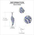 wholesale 925 Sterling Silver Abalone Shell Angel Wing Pendant Necklace with Cubic Zirconia for Women Fashion s-0-2