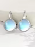 TOUPOP Sterling Silver Moonstone Earrings Dangle Leverback Gifts-0-3