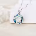 TOUPOP Sterling Silver Crystal Necklace For Daughter Gift From Dad-0-3