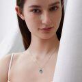 wholesale 925 Sterling Silver Axolotl Pendant with Labradorite and Abalone Shell Necklace-0-2