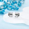 wholesale 925 Sterling Silver Raccoon Stud Earrings - Cute Animal  for Women-0-3