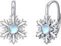 wholesale Sterling Silver Sunflwoer/snowflake Leverback Earrings Drop Dangle Jewelry For Women -0-0