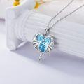 wholesale Sterling Silver Austrian Crystal Dragon Necklace for Women Girls-0-19
