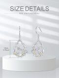wholesale 925 Sterling Silver Hummingbird Floral Teardrop Dangle Earrings  for Women Girls-0-1