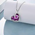 wholesale TOUPOP Gift For Mom Sterling Silver I Love You Mom Jewelry With Heart Crystal Birthday Gifts For Mom From Son Daughter -0-2