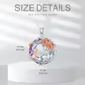 TOUPOP Sterling Silver & Stone Family Sister Mom Necklace Mother's Day Gift-0-6