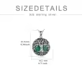 wholesale 925 Sterling Silver Abalone Shell Tree of Life Pendant Necklaces Wholesale - Irish s for Women-0-27